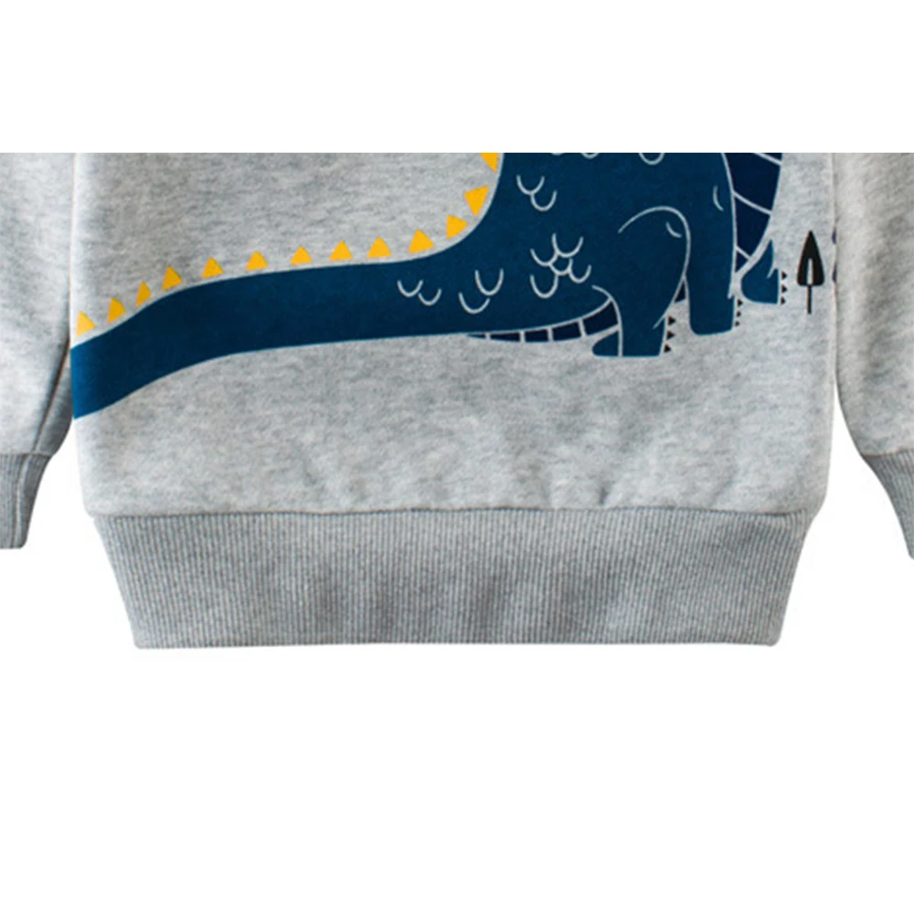 
Mudkingdom wholesale plain pullover cartoon sweatshirts without hood for kids 