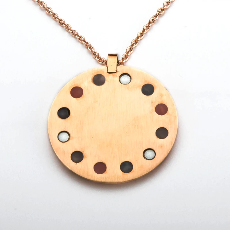 2018 hot style stainless steel scalar magnet germanium anions bio energy pendant for pain relief unisex