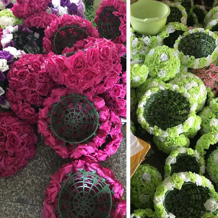 Wedding decoration Colorful plastic artificial flower balls
