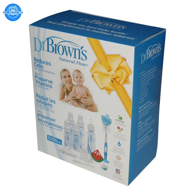 High Quality Custom Color Coated Paper Box Printing for Baby Gift Box Stamping Foil Household Products OEM Mothers Day Accept
