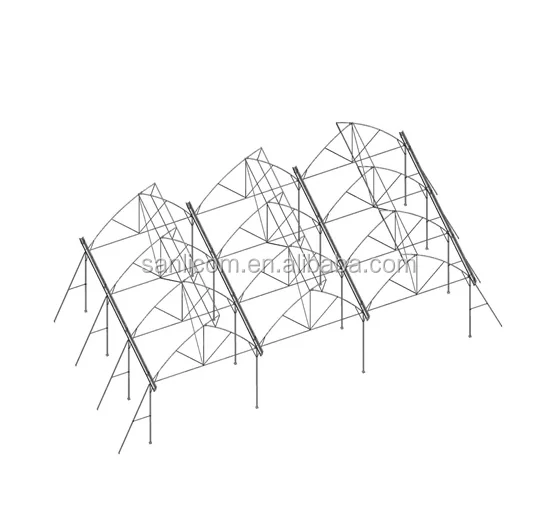 Double Layer Inflated Poly Film Greenhouses