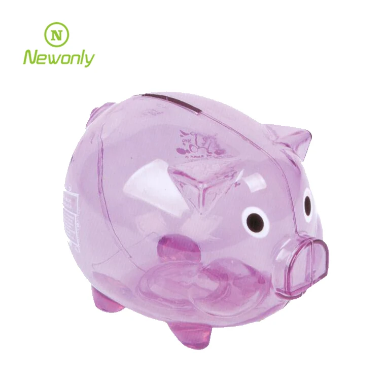 Piggy Coin Bank Hot-selling Lovely Custom Logo and Color Plastic Pig 7.5kgs/6kgs 12.5x10x9.8cm 2000pcs CN;ZHE Accept