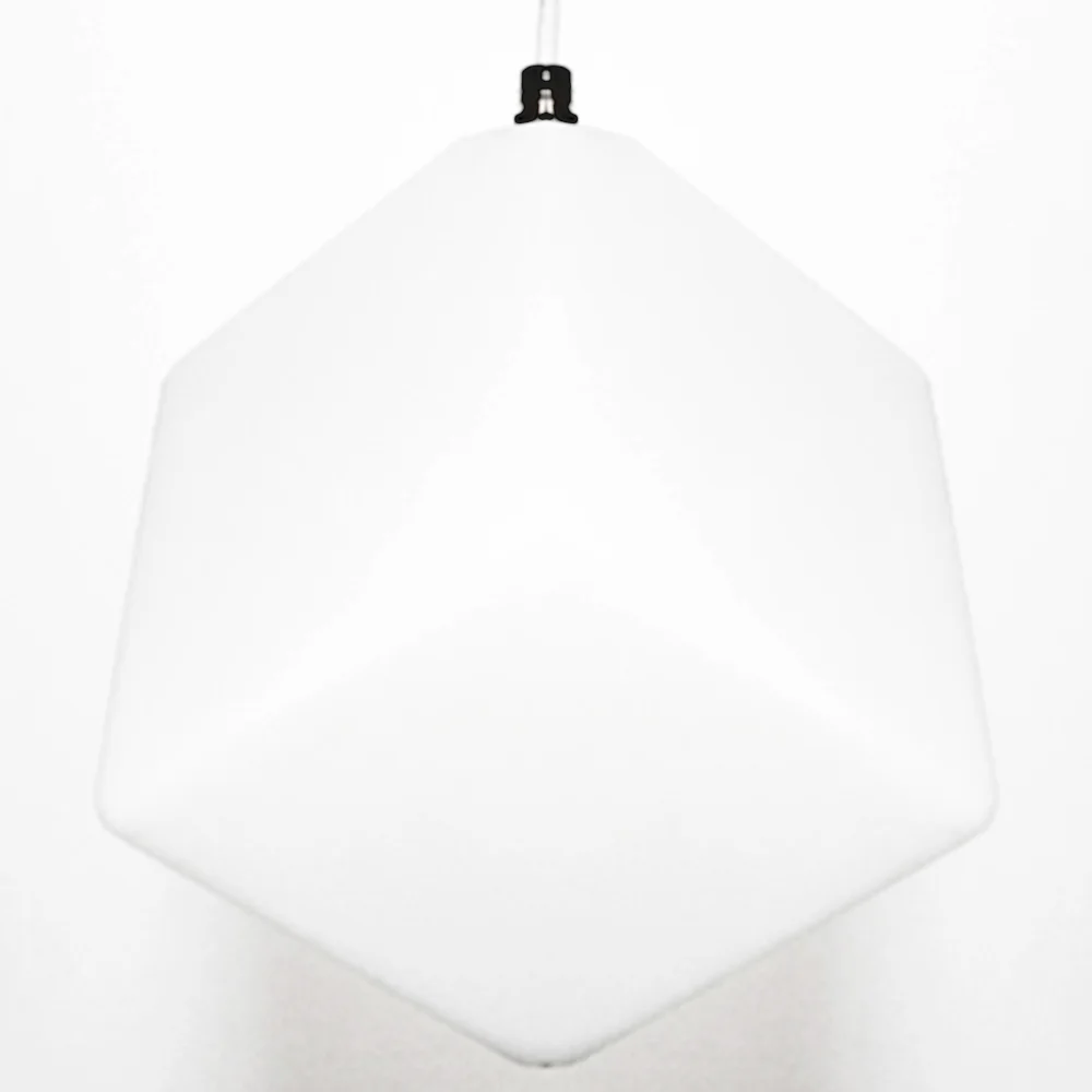 remote control plastic cordless bar nightclub hotel wired led ceiling light 7 colors changing cube led pendant lamp modern