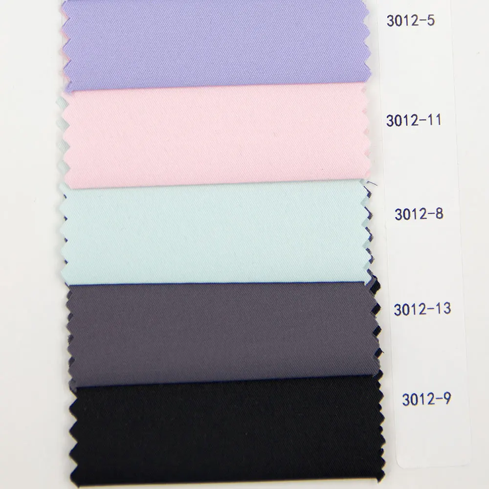 China textile company colorful and good quality solid cotton woven fabric for business shirt