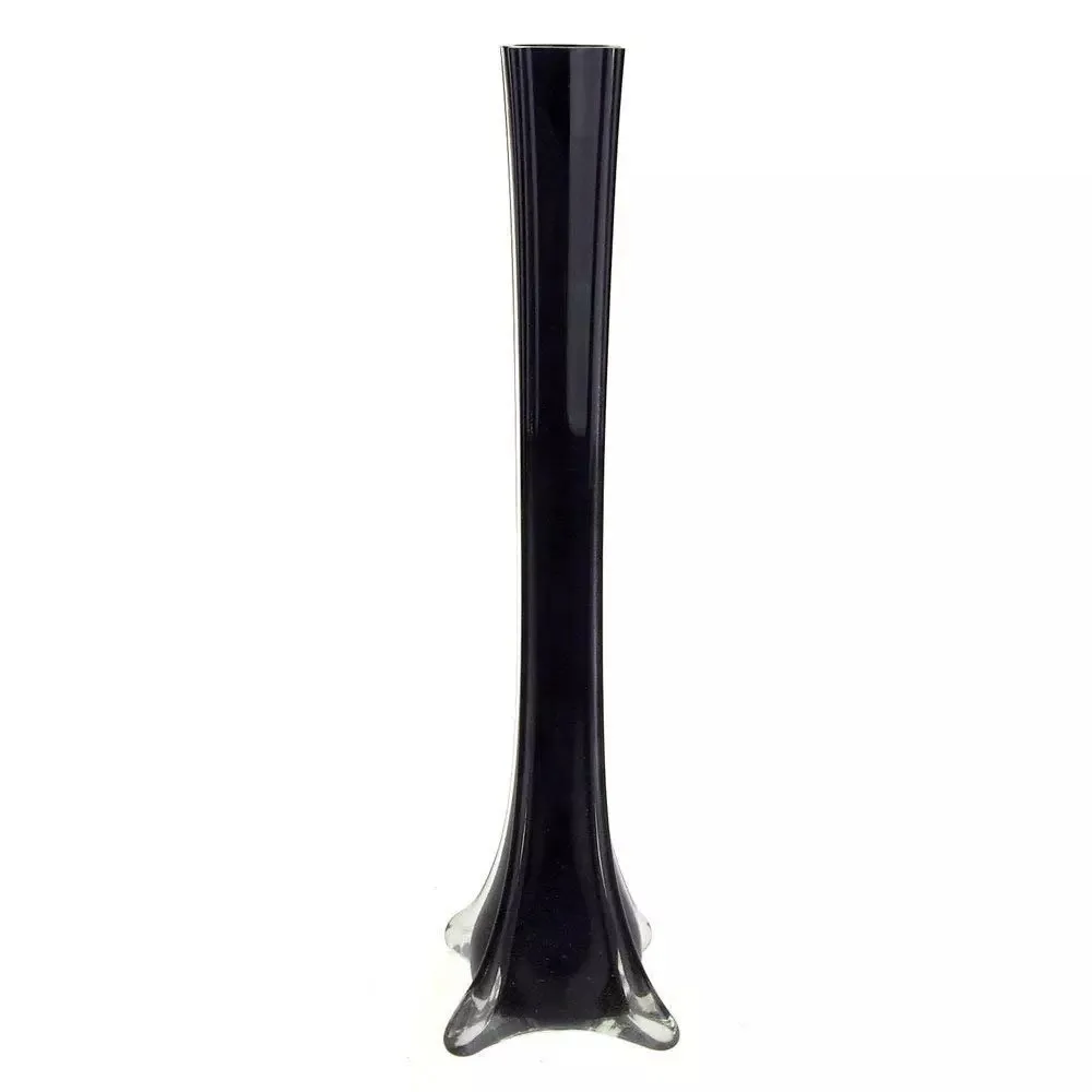 wholesale glass white tall centrepiece vase