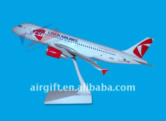 PROFESSIONAL MANUFACTURER AIRBUS A320 ABS AIRPLANE MODEL SCALE 1:100 PLASTIC PLANE MODEL PASSENGER PLANE MODEL