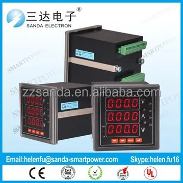 USB Interface Inverter 4-20ma Power meter Ammeter Voltmeter Digital Meter with Panel Mounting