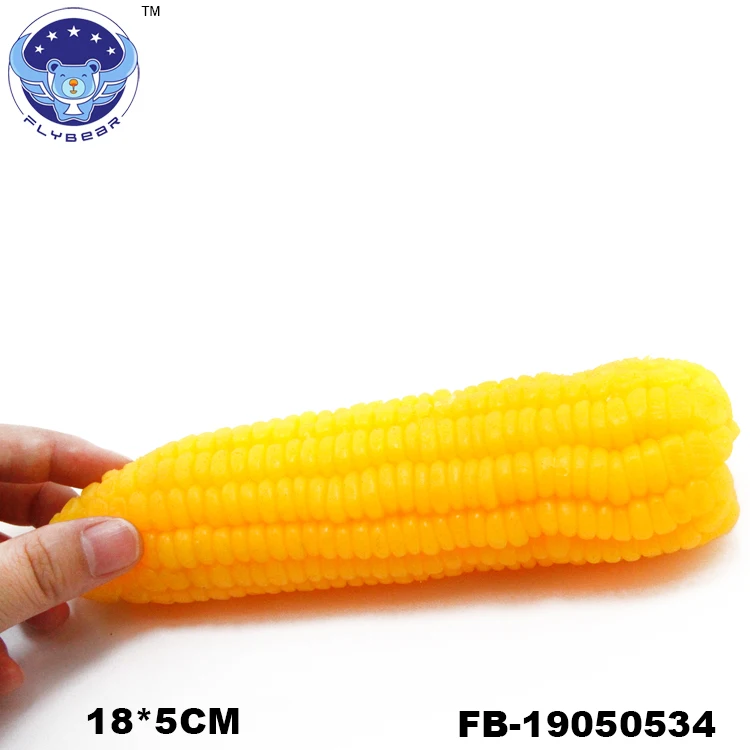 Flybear Tpr Novelty Squishy Corn Slow Rising Toy Cartoon Smiley Corn Squishy Scented Squeeze Toys squishy corn For Kids