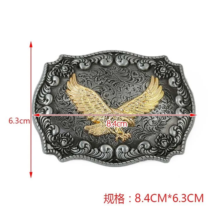 40mm eagle oval shape two colors western italian belt buckle,custom italian belt buckle