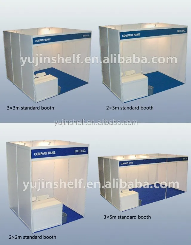 Pvc or Mdf Booth Material  Exhibition Booth Design 3x3m Trade Show Booth