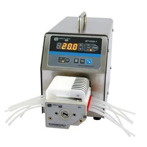 Multichannel peristaltic pump BT100S-1-DG-12, chemical resistance, CE, ISO mark