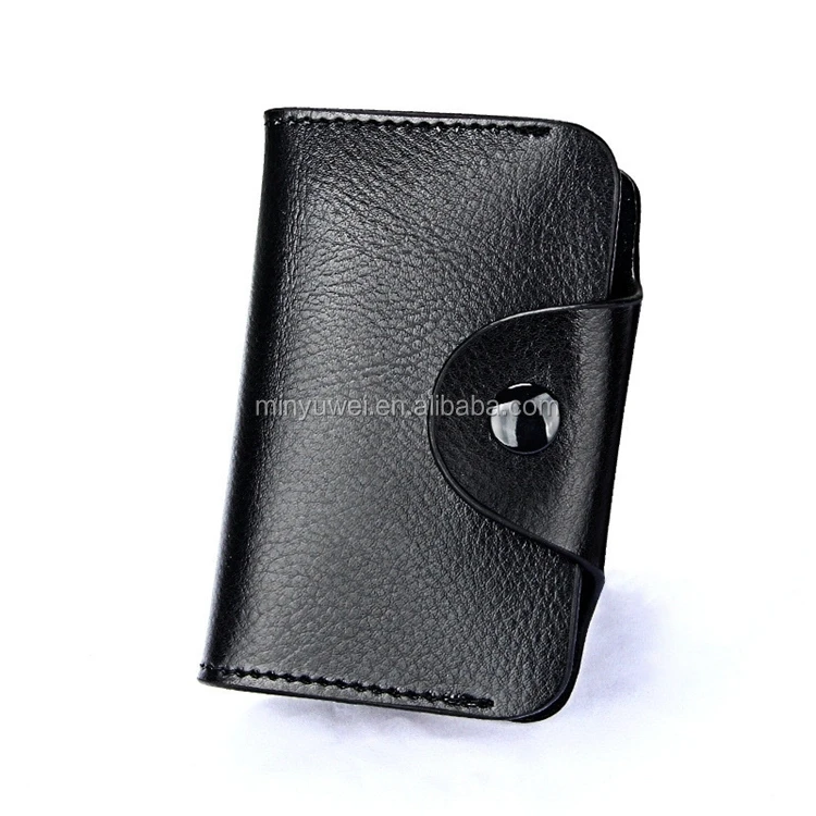 oil painting edge genuine leather card holder for credit card made in guangzhou
