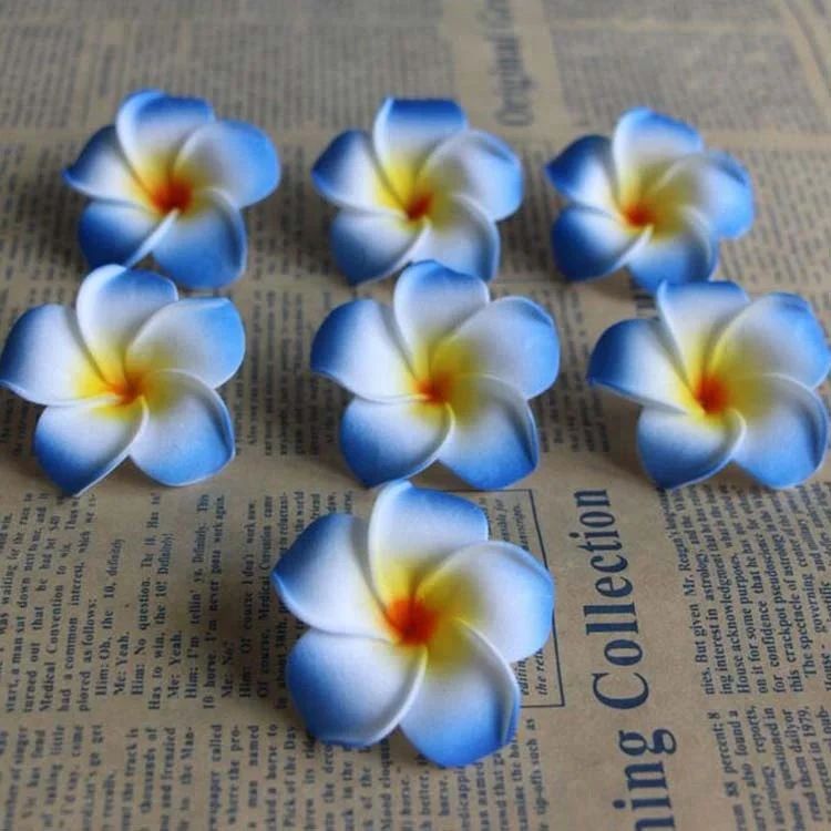 Foam Artificial Plumeria Rubra Flower Heads Frangipani Wedding Decoration Flowers
