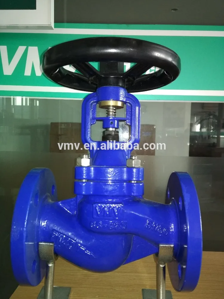 DIN PN16/PN25/PN40  bellows sealed globe valves ISO9001
