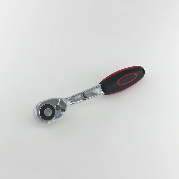 
72T Socket Set Ratchet Wrench with Straight Plastic Handle 