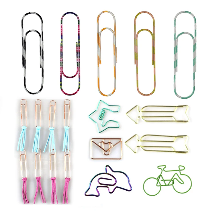 Ring flat wire custom logo binder clipboard metal paper clip