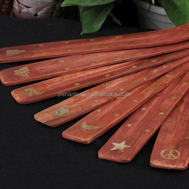India Thailand style Home incense burner Wood plate for incense stick burning