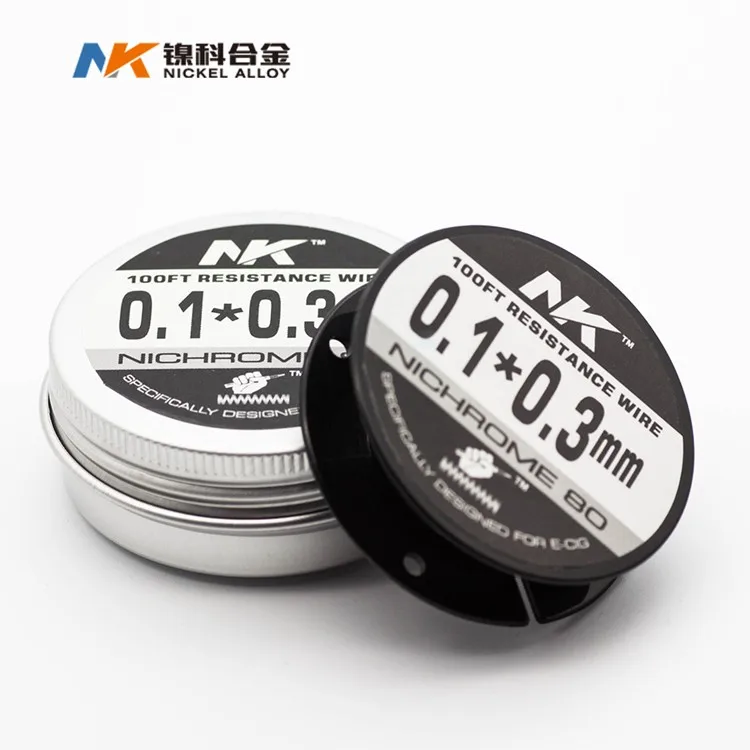 Factory price Suzhou NK brand nichrome ni80 ribbon wire vape