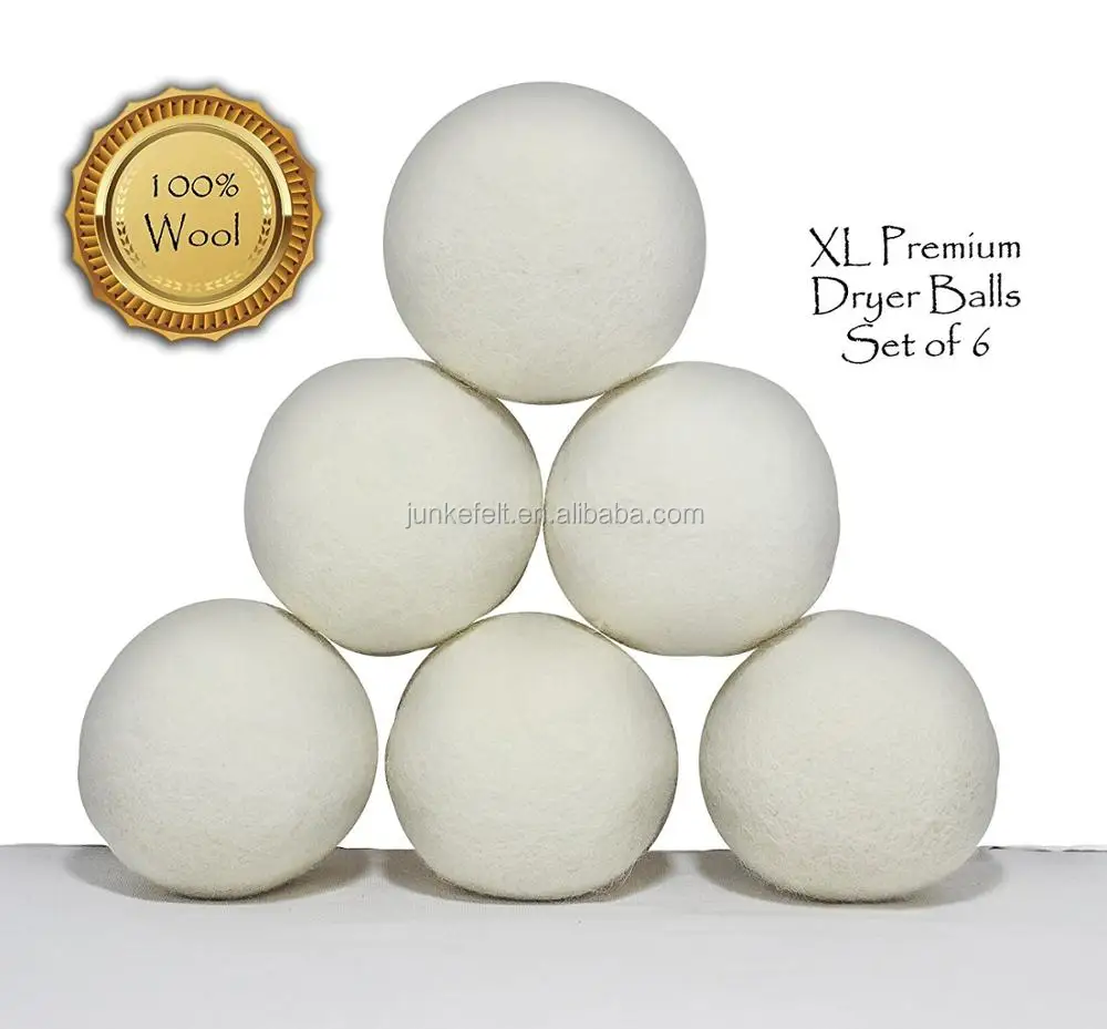 100% new zealand wool felt ball wool dryer ball organic felt wool ball