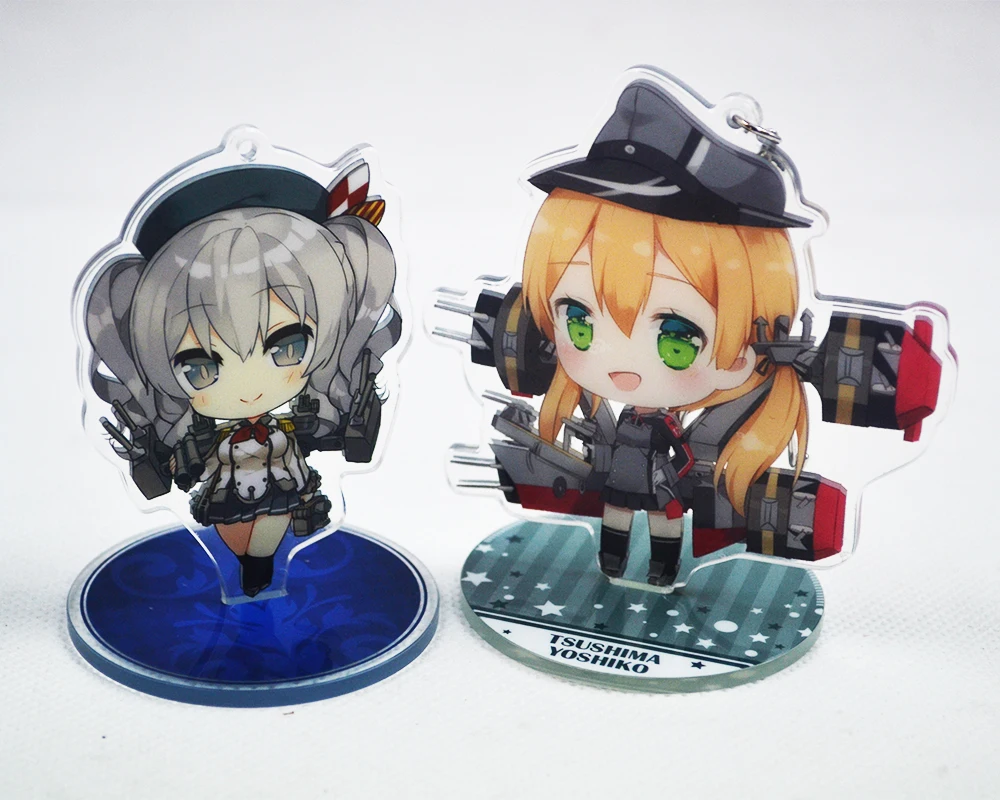 High quality  cheap logo custom cartoon anime acrylic keychain