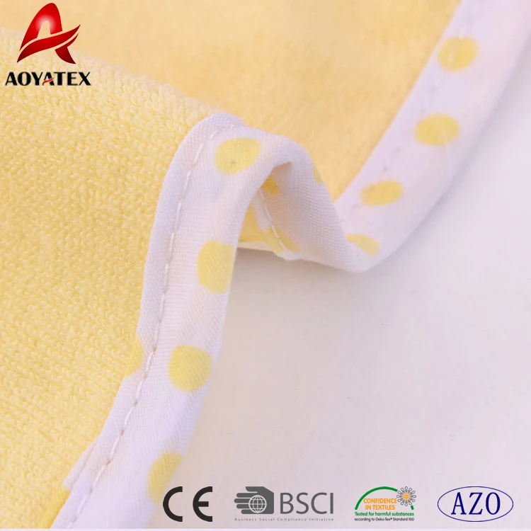 6pack organic bamboo baby washcloths and hooded baby bath towel