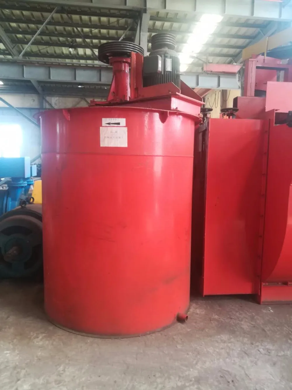 
AC Motor Type and New Condition Gold Agitation Double Impeller Leaching Tank 