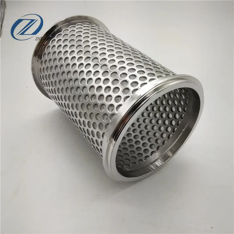 Customized perforated stainless steel wire mesh cylinder/pipe/tube filter