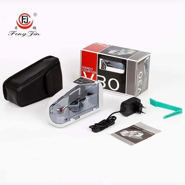 FJ-V30 Custom Bill Portable Mixed Denomination Used Banknote Money Counter