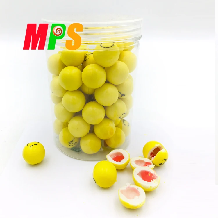 Super Competitive Prices Jam Filled Emoticon Cute Face Printed Bubble Gum