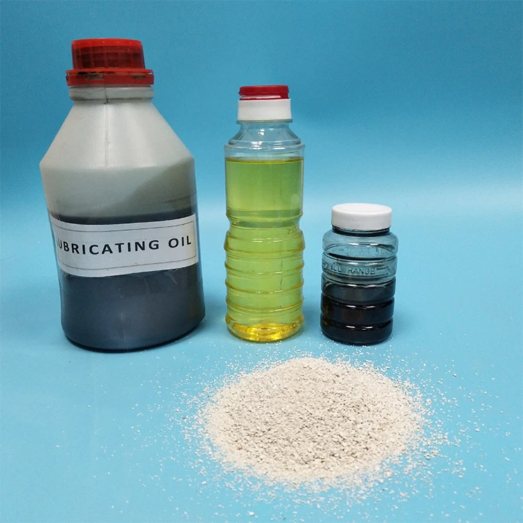 used motor oil to diesel with Chemical Auxiliary Agent activated bleaching earth bentonite clay