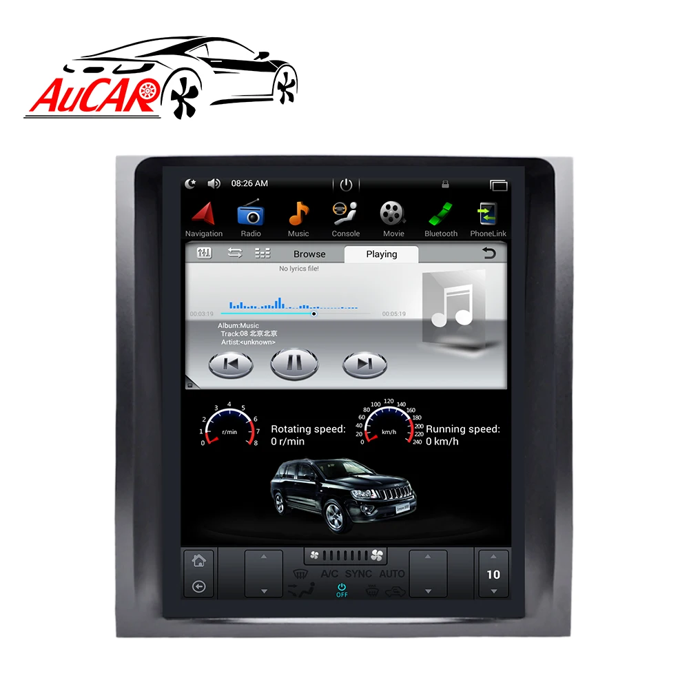 Автомагнитола AuCAR PX6 вертикальная 10 4 дюйма Android 9 для Lexus GX GX470