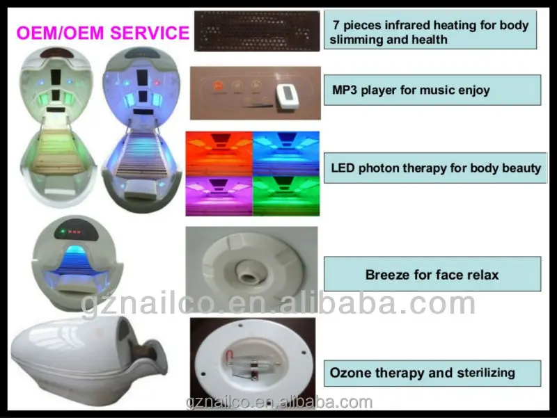 Infrared physiotherapy equipment ozone sauna spa capsule LK-216A