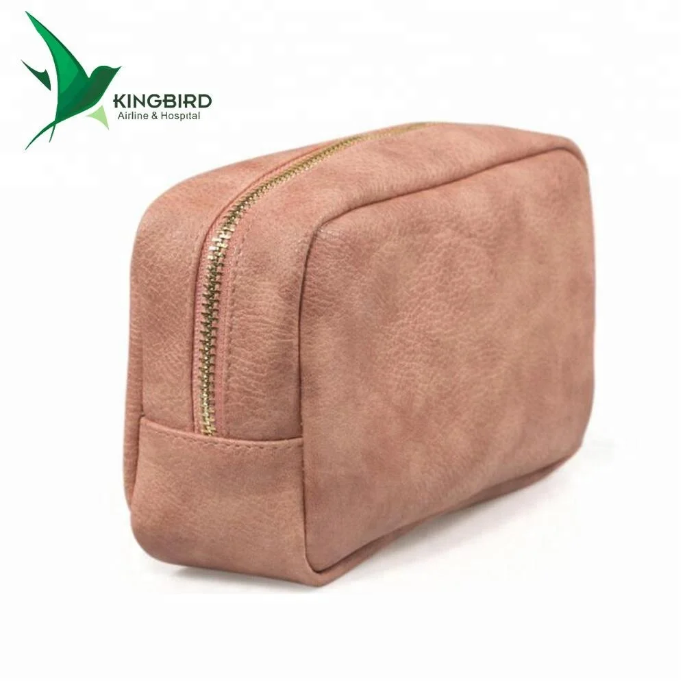 airline toiletry bag cosmetic everyday bag  pu pouch bag