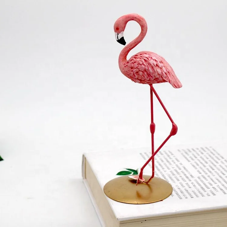 Customized Souvenir small resin european animal flamingo figurine home decor craft