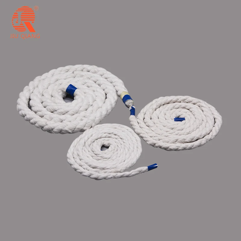 
ceramic fiber braided rope ss wire reinforce no asbestos 