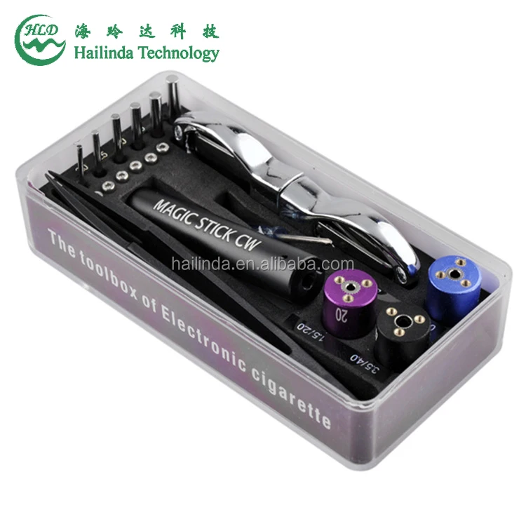 
Newest Magic Stick CW Micro Coil Jig ECIG DIY RDA Coil Tool Master Vape Jig Kit 6in1 Wire Coiling Machine Kuro Koiler Coiler 