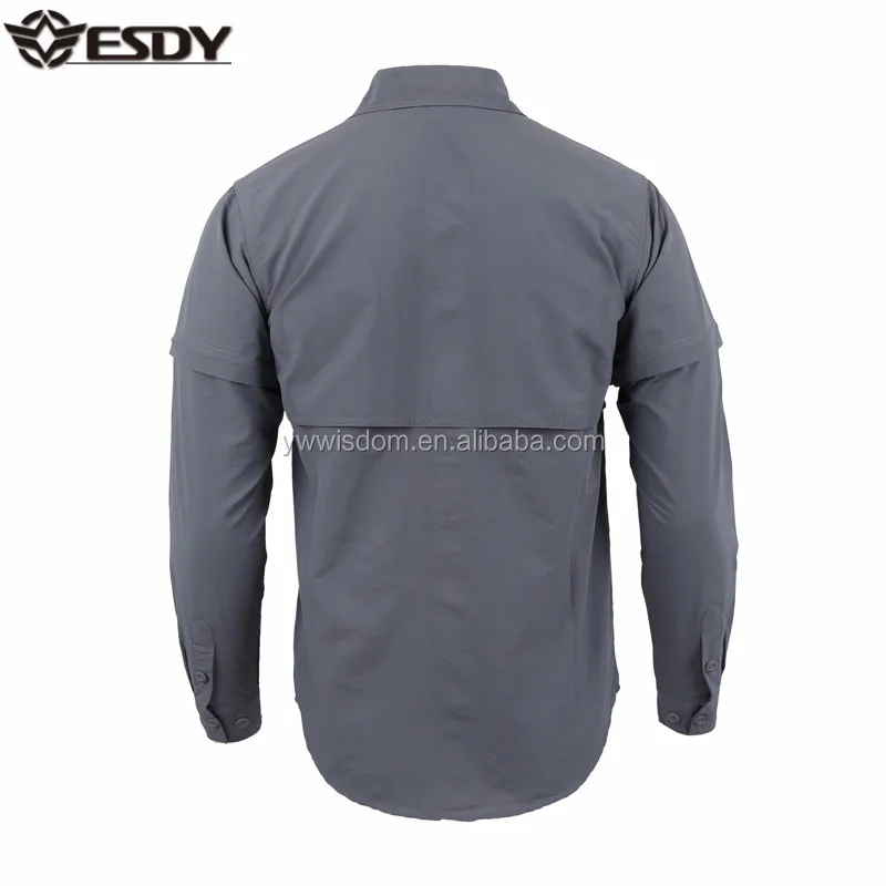 ESDY  Solid Color China Uniform Casual Daily Combat Shirt Wholesale