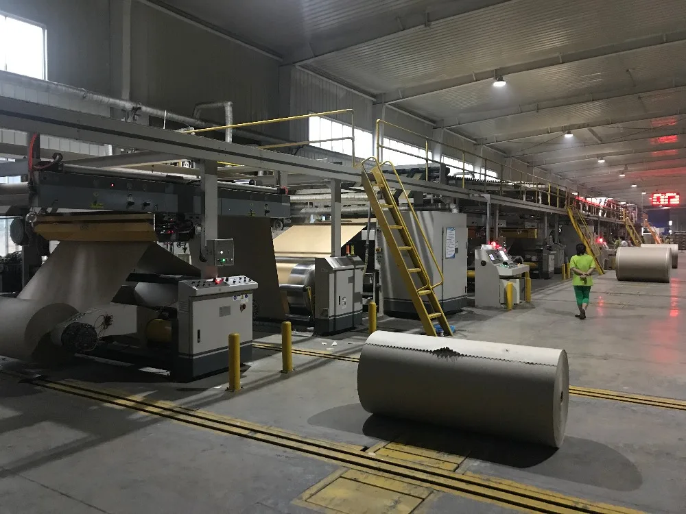 HRB corrugated cardboard production line with A B C D E flute 3 5 7 layer