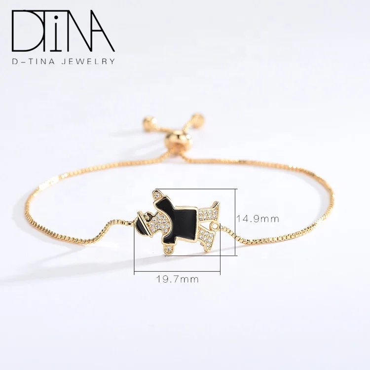 Ручной цепной платье для маленькой девочки комплект милой детской одежды браслет можно настроить 18 k модные