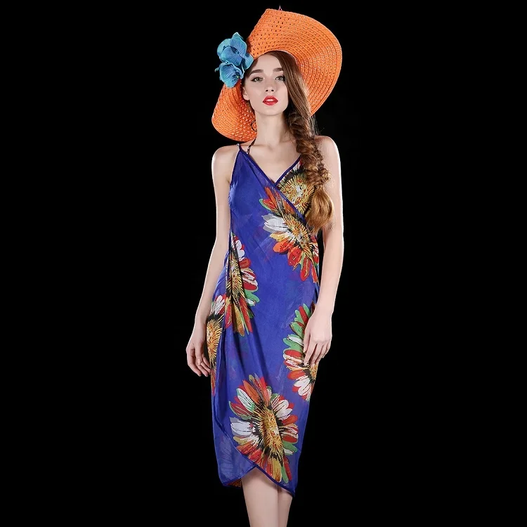 OEM Hot Sale Bikini Open-Back Beachwear Sexy Beach Wrap Pareo Skirt Cover-Up