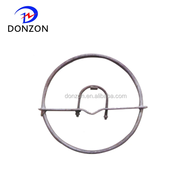 Electric cable fitting Pole clamp single suspension wire hoop