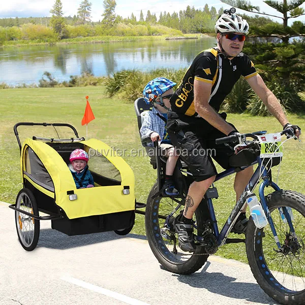 Hot Selling Kid Child Bike Trailer Children Baby Pram Bicycle Stroller Suspension Jogger bicycle trailer baby stroller(BT003)