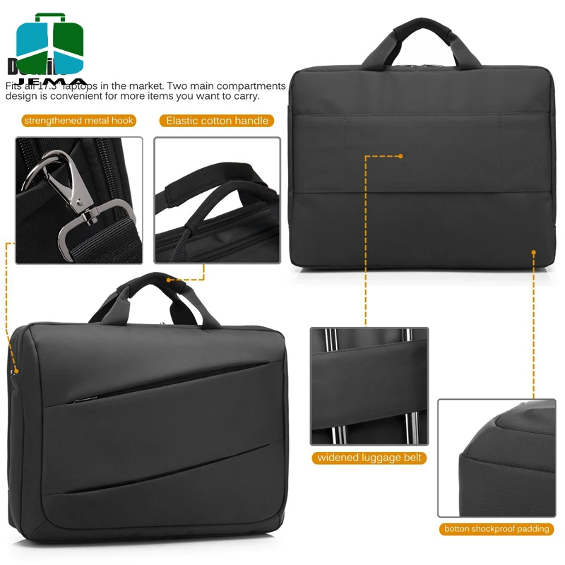 Multi-functional Briefcase 17.3 inch Laptop Messenger Bag for mens