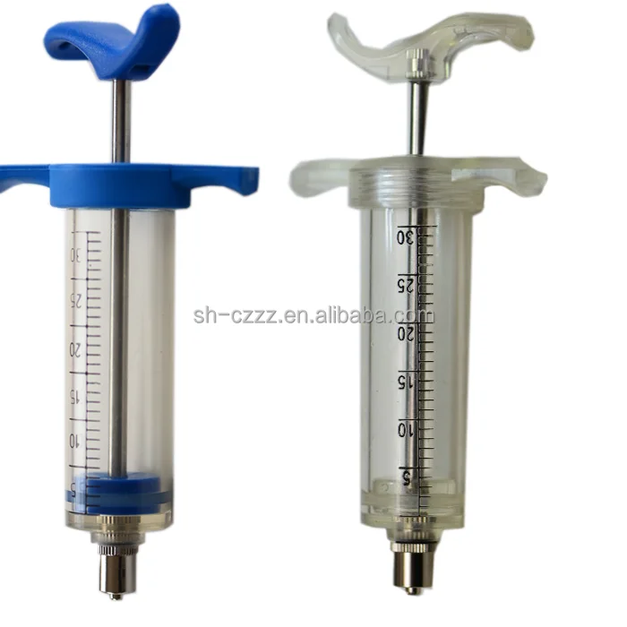 30ml PC Plastic not can adjust Veterinary Syringe,Plastic Injection Syringe for Animal