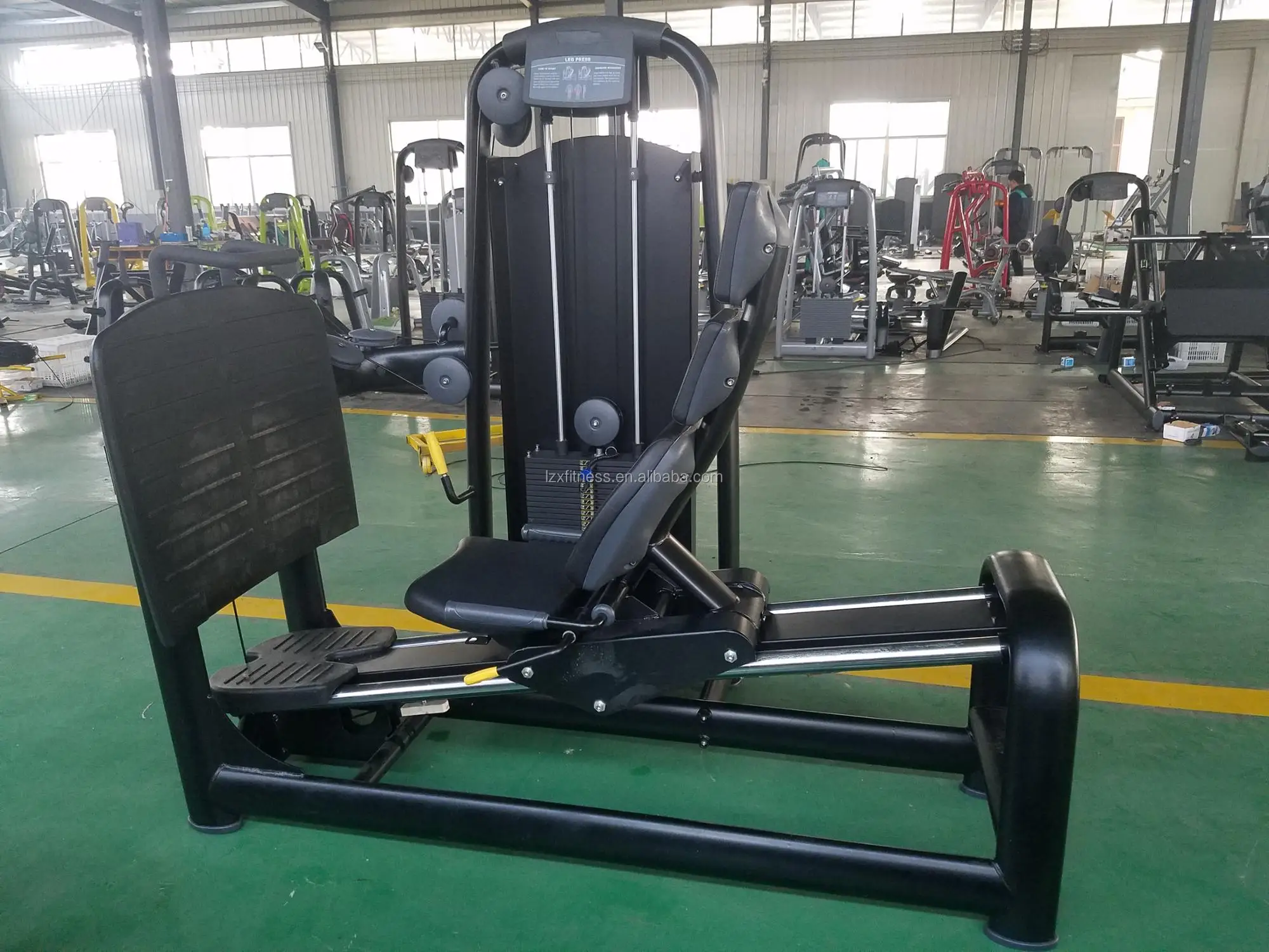 Pin loaded selection fitness equipment leg exercise machine indoor sports equipment horizontal leg press machine