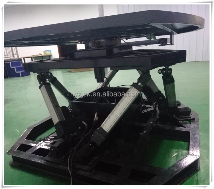 6DOF Electric motion platform 360 degrees rotary table for helicopter