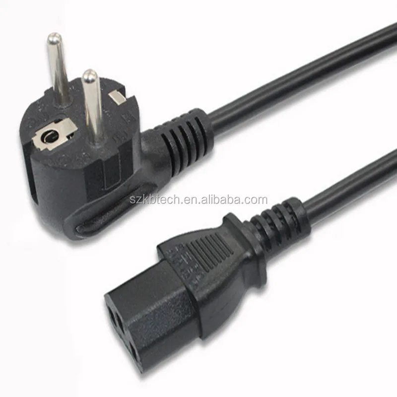 
 Европейский шнур питания европейского стандарта штекер Schuko к кабелю питания IEC C13 VDE  