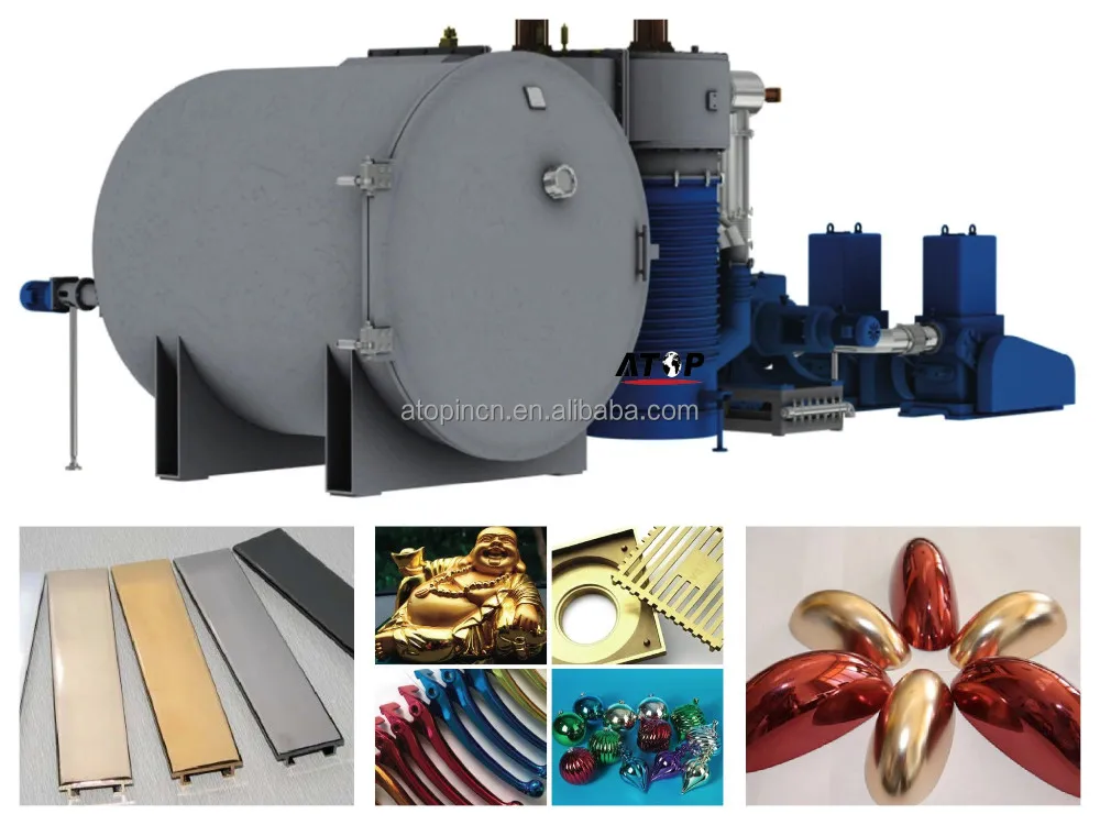 ATOP ABS Plastic Parts Vacuum Metallization Machine