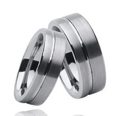 Fashion custom couple rose gold plated rings Tungsten carbide lover ring for Lover