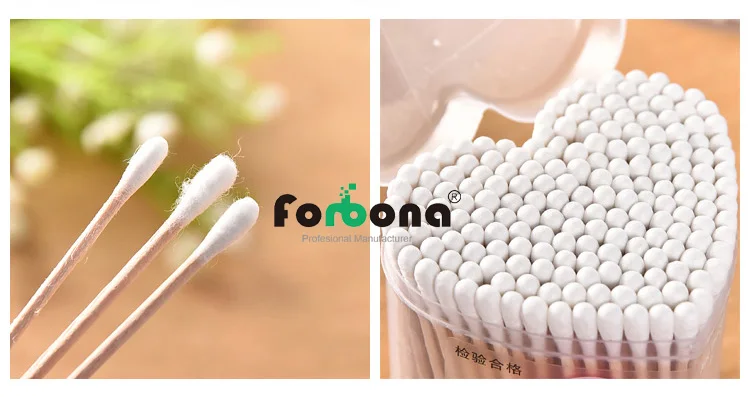 Double head box packed cotton buds